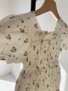 Garden Days | Ivory Floral Muslin Dress (Ships 3/26/24)