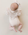 Flutter Sleeve Baby Bodysuit | Vanilla