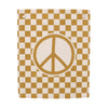 checkered peace sign banner
