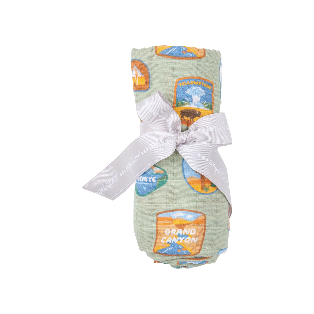 Swaddle Blanket - National Park Patches