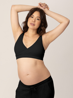 Sublime® Adjustable Crossover Nursing & Lounge Bra | Black