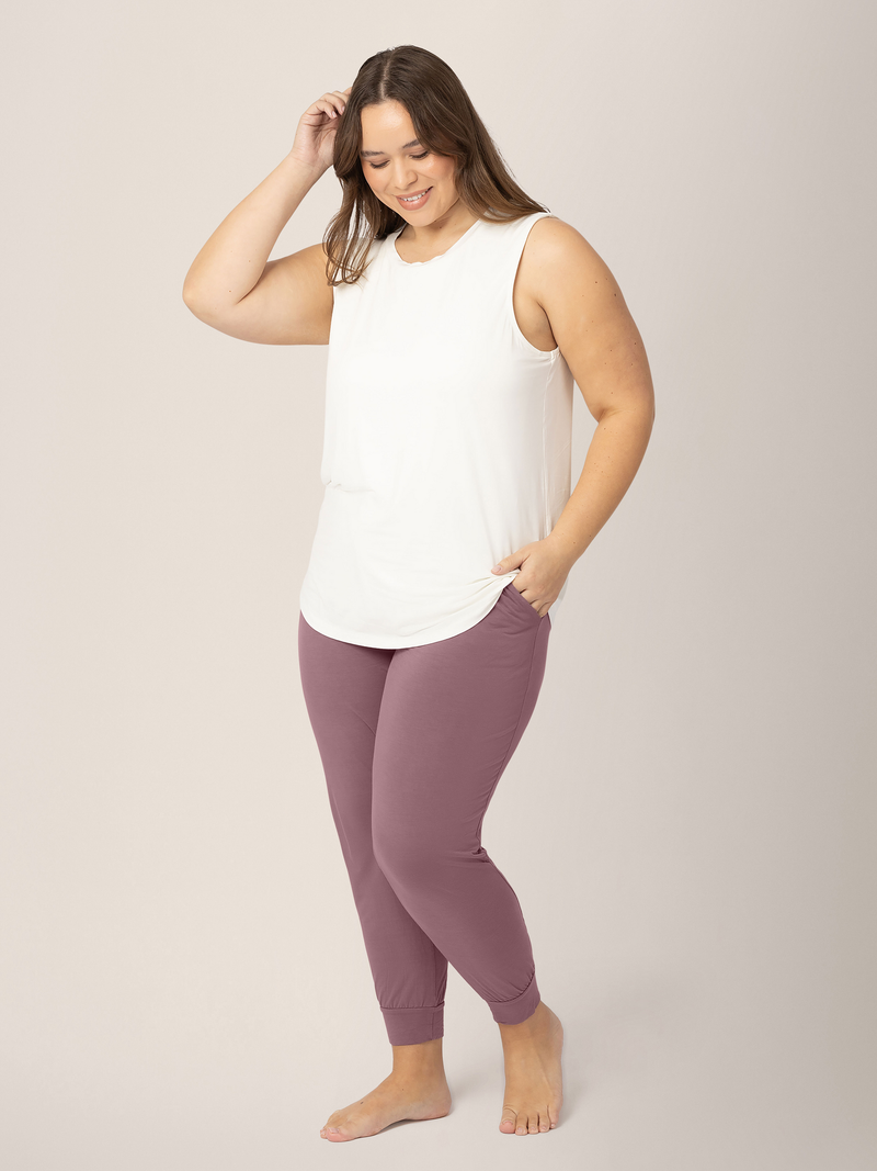 Bamboo Maternity & Nursing Tank | White