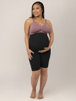 Seamless Bamboo Maternity Thigh Saver | Black