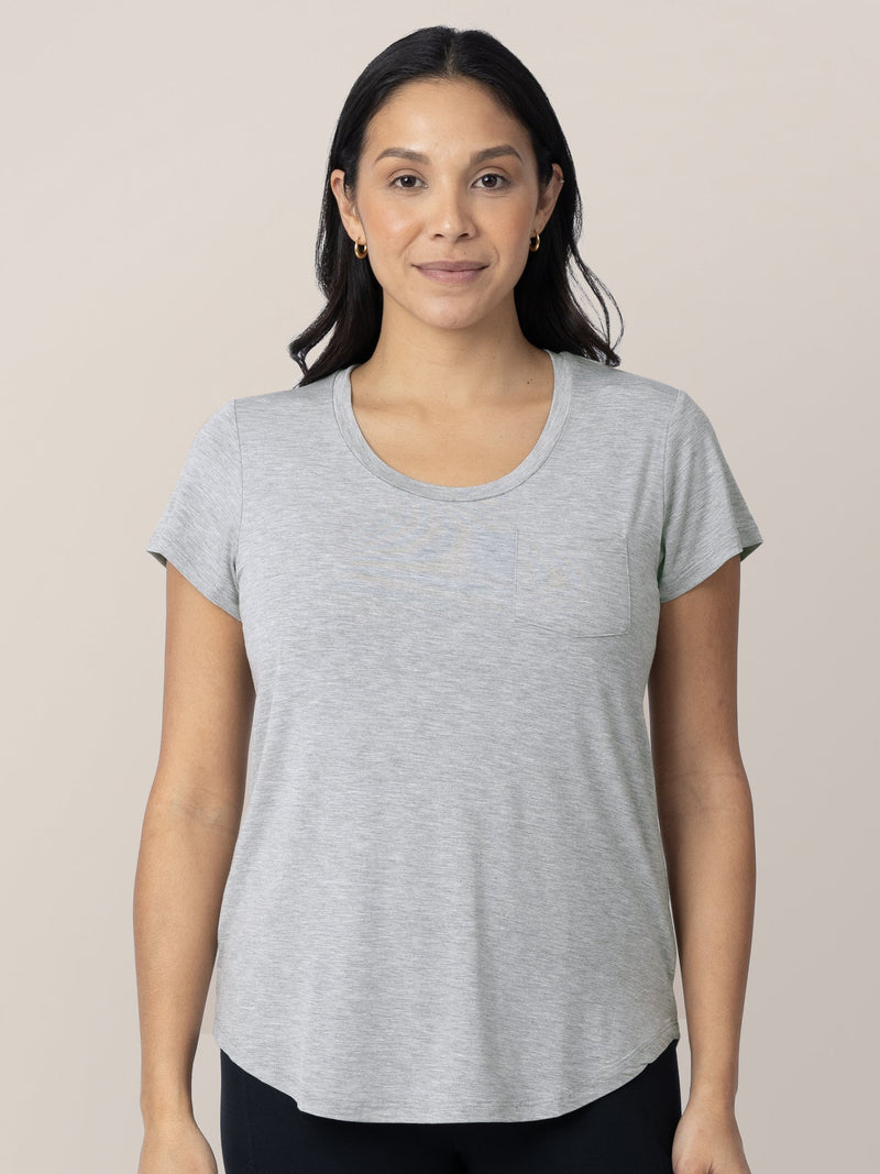 Everyday Maternity & Nursing T-shirt | Grey Heather