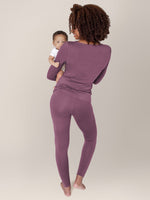 Jane Nursing Pajama Set | Burgundy Plum