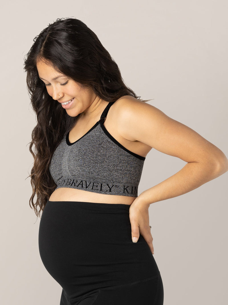 Sublime® Nursing Sports Bra | Heather Grey