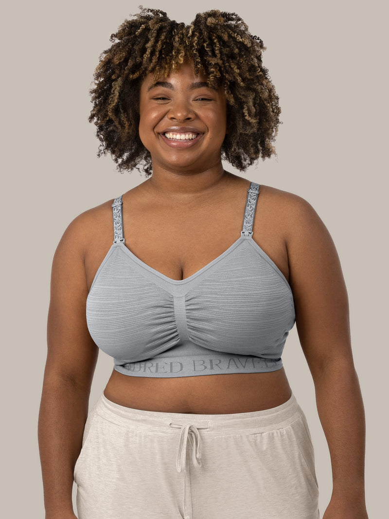 Sublime® Hands-Free Pumping & Nursing Bra | Grey