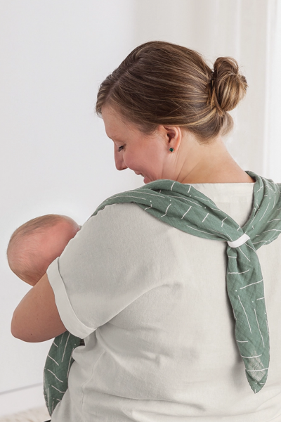 BREASTFEEDING BOSS COVER - SAGE MUDCLOTH