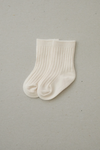 RIBBED SOCKS - VANILLA