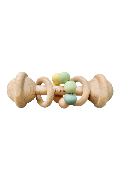 WOODEN RATTLE - PASTEL