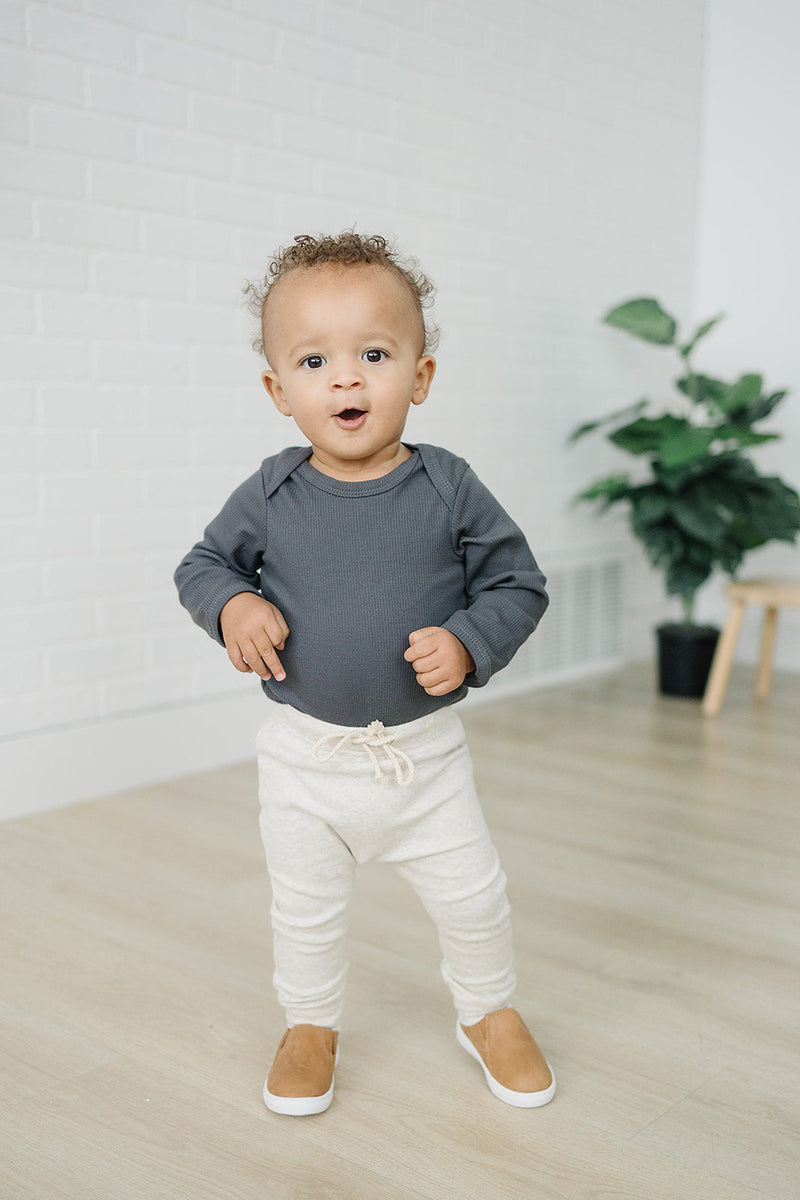 Oatmeal Cotton Joggers