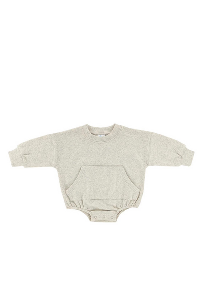 OATMEAL SWEATSHIRT ROMPER