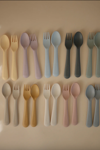 FORK + SPOON SET - SOFT LILAC