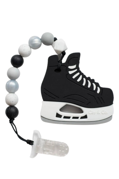 HOCKEY SKATE TEETHER WITH CLIP