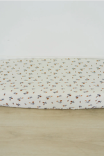 CREAM FLORAL CHANGING PAD COVER