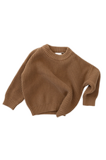 RORY KNIT PULLOVER - CAMEL