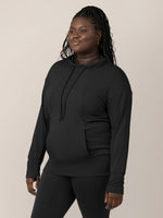 Bamboo Maternity & Nursing Hoodie | Black