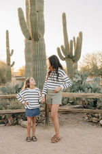 Navy Stripe Adult Knit Sweater