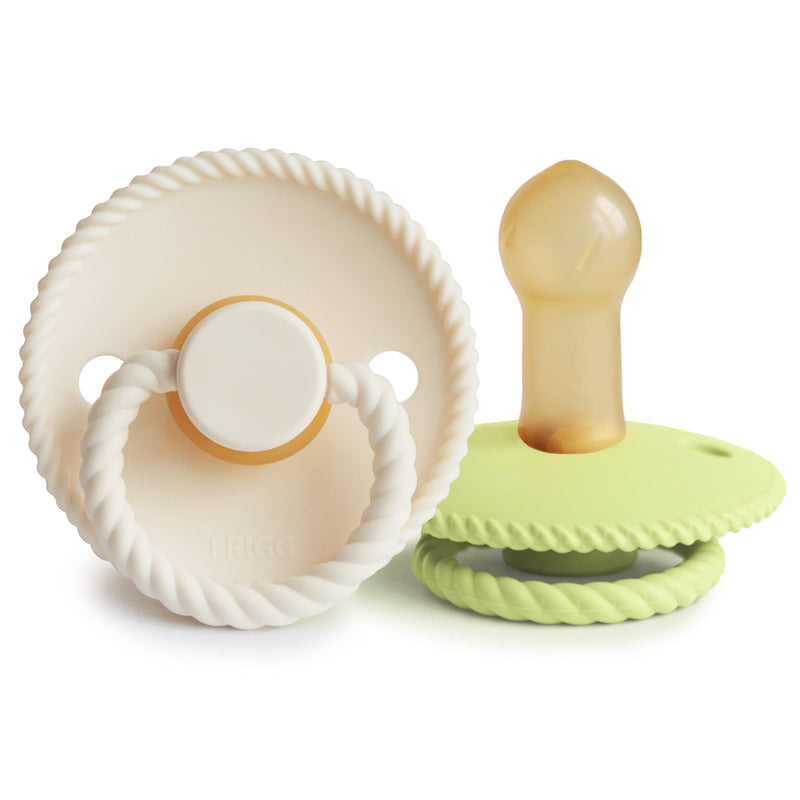 FRIGG Rope Natural Rubber Pacifier 2-Pack