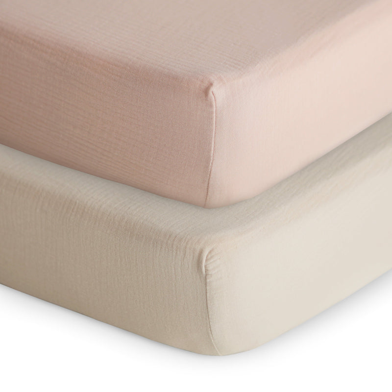 Extra Soft Muslin Crib Sheet - 2 Pack