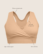 French Terry Racerback Nursing & Sleep Bra | Redwood