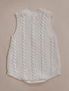 Luna + Luca Cable Knit Summer Romper - White