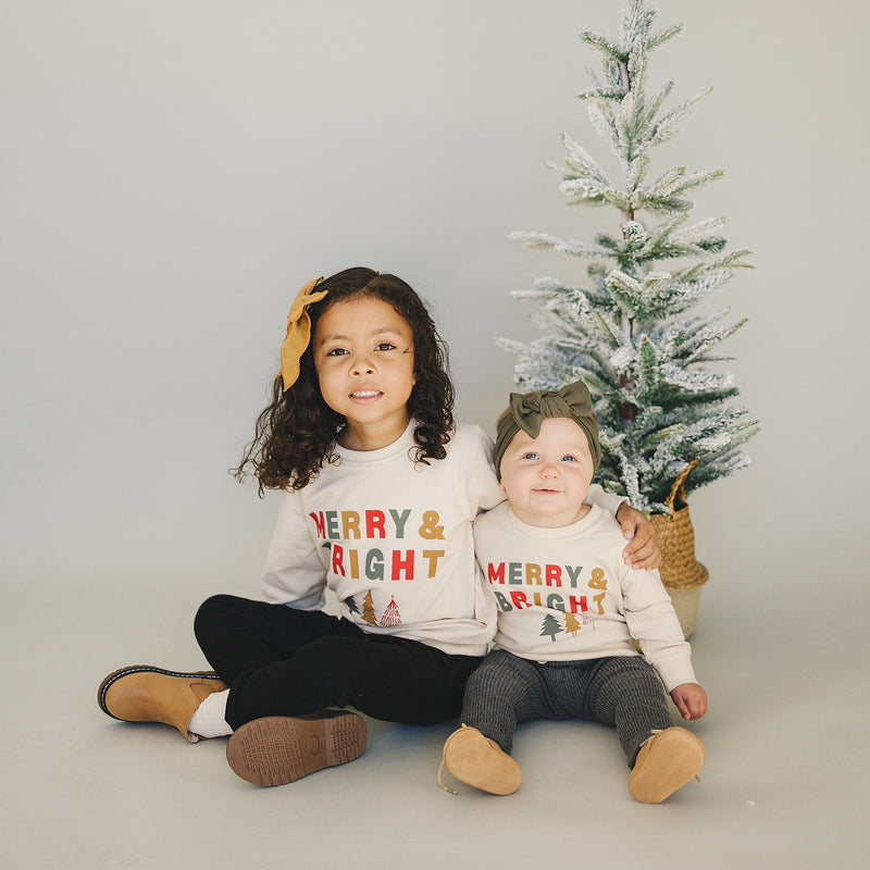 Merry + Bright French Terry Crew Neck