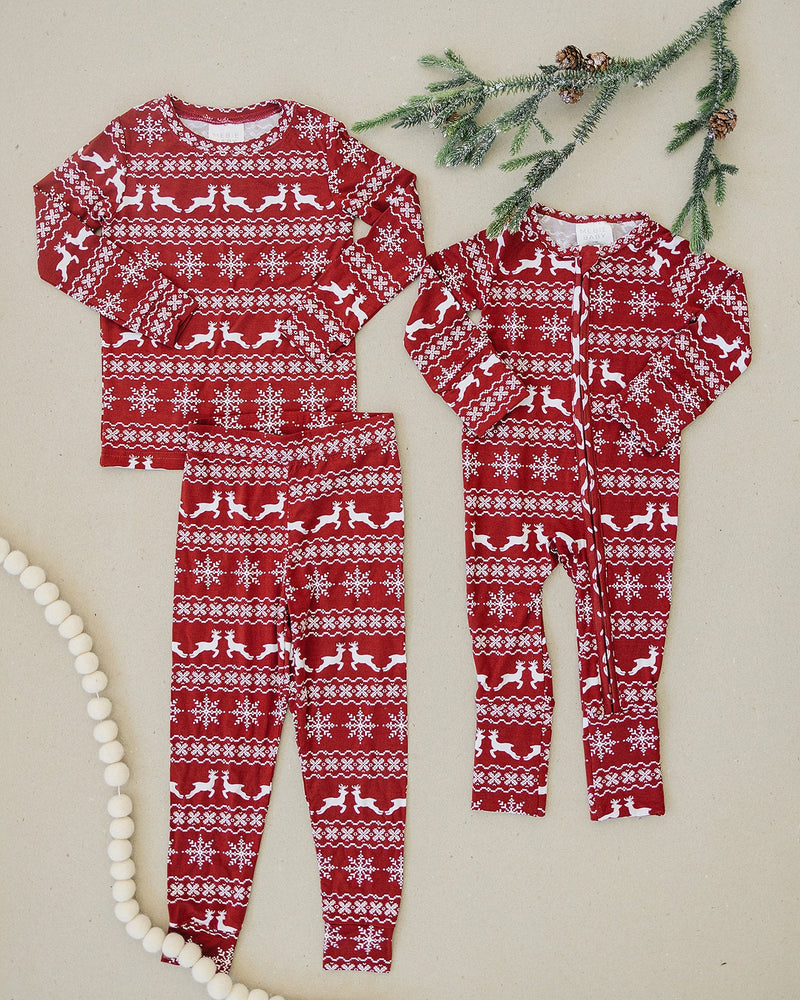 Fair Isle Bamboo Two-piece Cozy Set