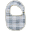 Coastal Plaid Classic Muslin Bib