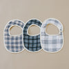 Coastal Plaid Classic Muslin Bib