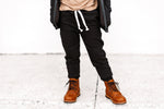 JOGGERS- Black Bamboo French Terry