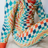 LONG SLEEVE 2 PIECE SETS- Groovy Check