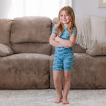 TWO PIECE SHORTIE SET- Waves