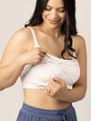 Sublime® Bamboo Hands-Free Pumping Lounge & Sleep Bra | Oatmeal Heather