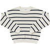 Navy Stripe Adult Knit Sweater