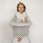 Light Green Checkered Bamboo Multi-Use Cover