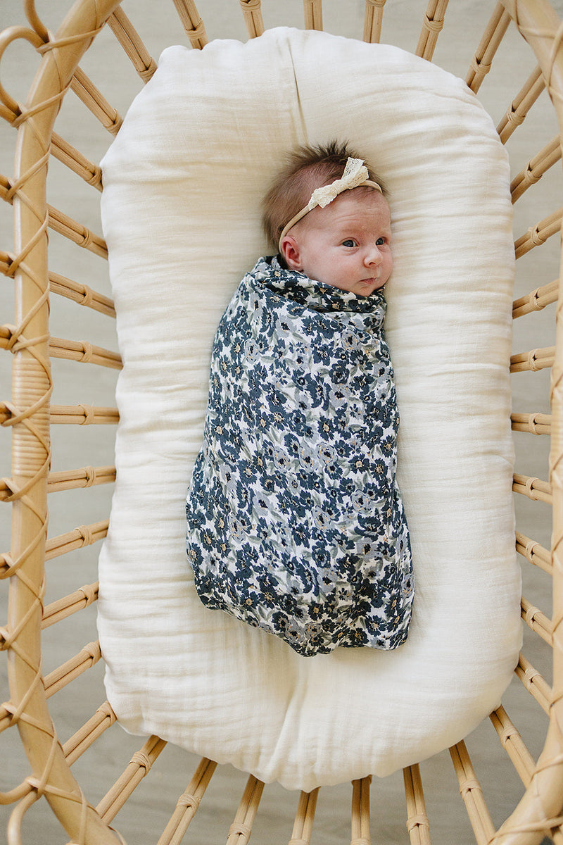 Liberty Floral Muslin Swaddle Blanket