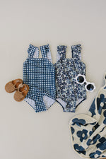 Navy Gingham One-Piece