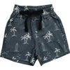 Navy Surfer Linen Cotton Shorts