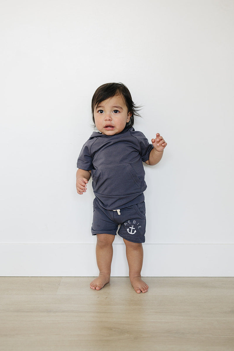 Slate Pocket Cotton Shorts