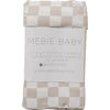 Taupe Checkered Bamboo Stretch Swaddle