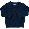 Navy Cable Knit Sweater