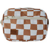 Rust Wavy Checkered Mini Fanny Pack