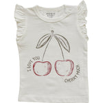 Cherry Ruffle Tee