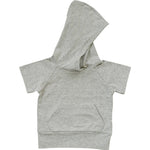 Heather Grey Hooded Tee