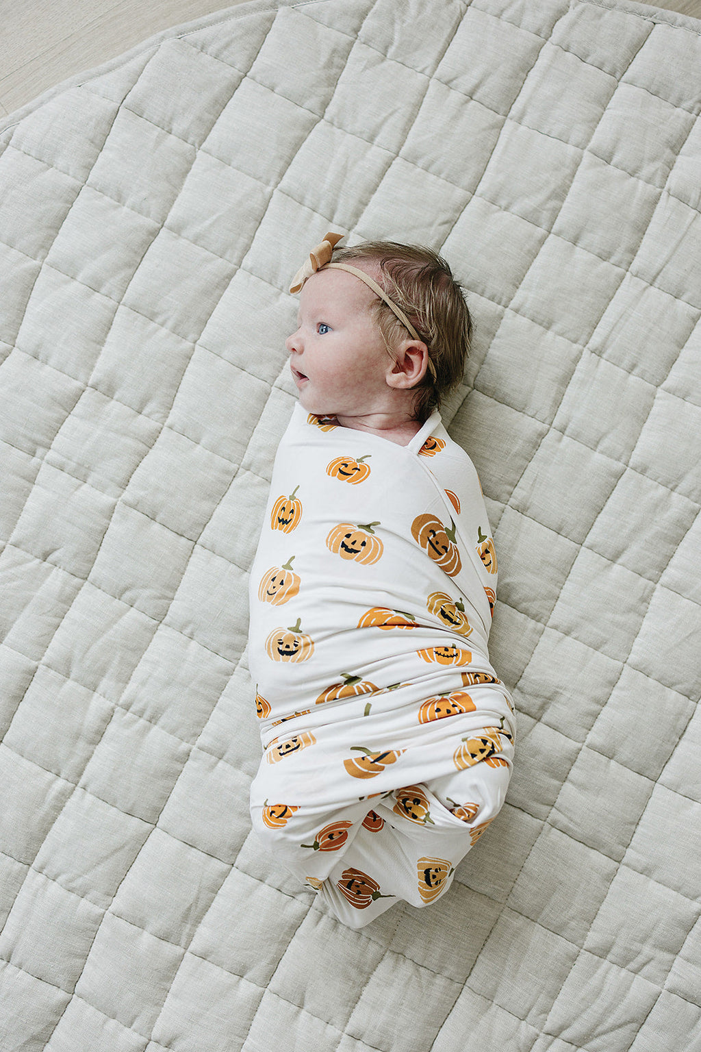 Pumpkins Bamboo Stretch Swaddle