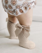 Cotton Lace Socks | Mocha