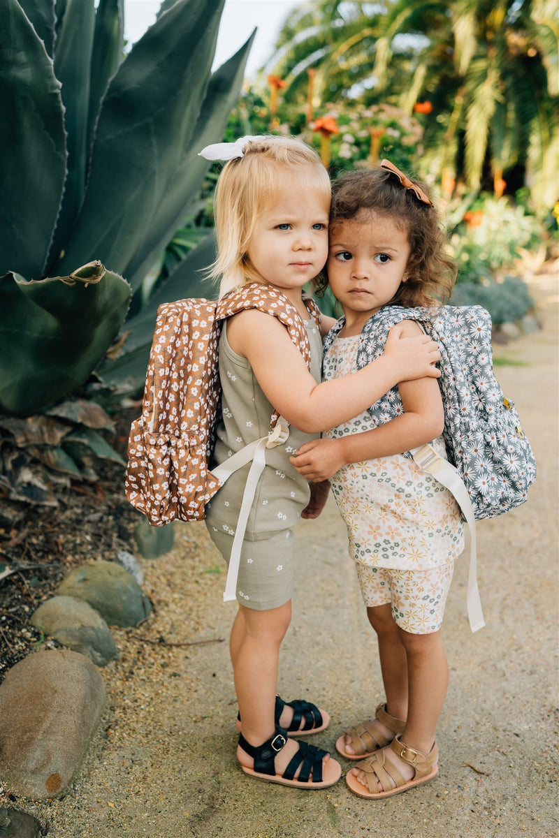 Green Daisy Mini Backpack