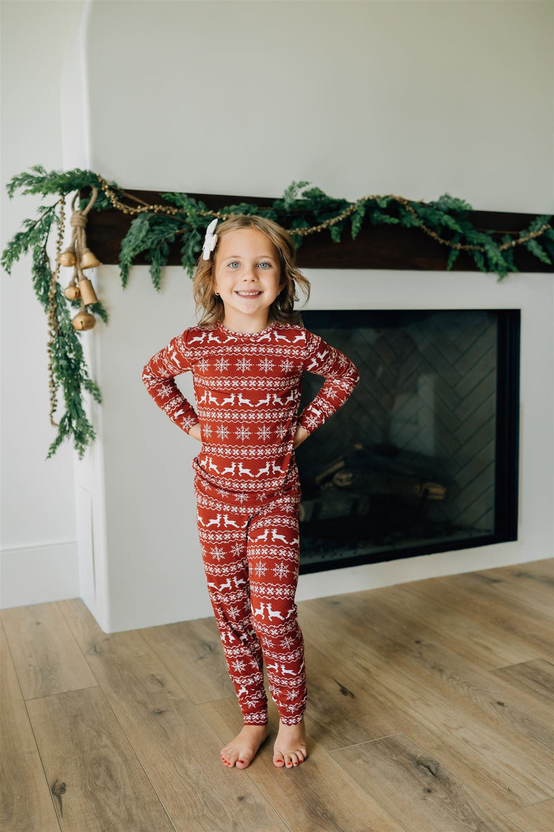 Fair Isle Bamboo Two-piece Cozy Set
