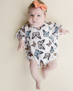 Short Sleeve Bubble Romper | Butterflies